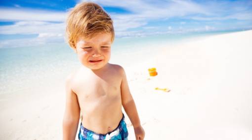 Is your kid scared of stepping on sand?