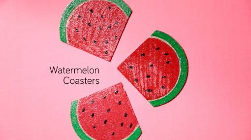 Kids--Make-it-Watermelon-coasters-main