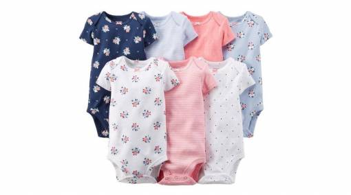 Carter’s 7-pack short-sleeve bodysuits (9 months) 