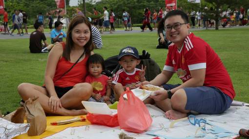4. Chilling on the lawn